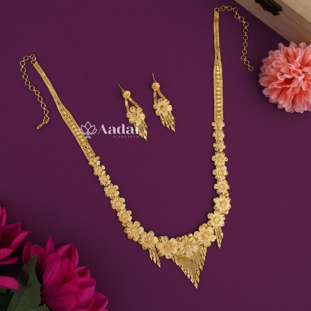 Royal Dynasty Floral Gold Plated Forming Haram