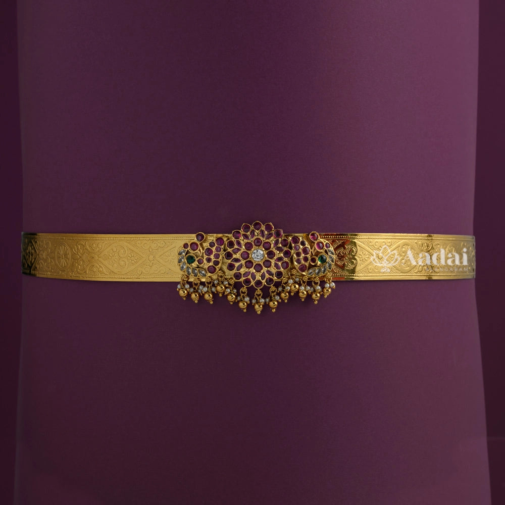 Roguish Foral Hip Belt