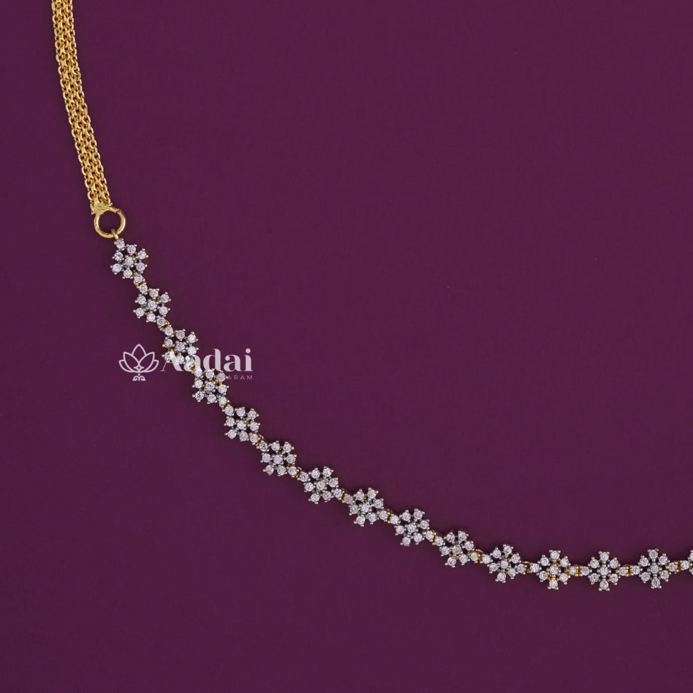 Gilded Symphony Floral Simple Hip Chain