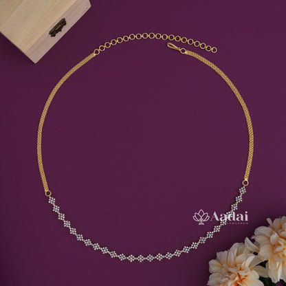 Gilded Symphony Floral Simple Hip Chain