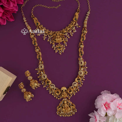 Sculpted Nakshi Lakshmi’s Motif Bridal Combo