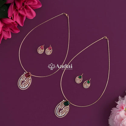 Insculpted Floral Pendant With Italian Style String