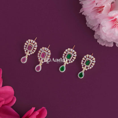 Crimson Floral Pendant With Italian String