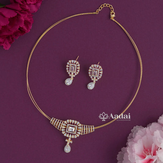 Crimson Floral White Pendant With Italian String