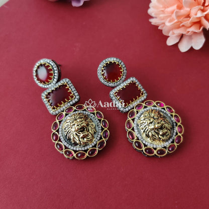 Sabyasachi replica earring - Red