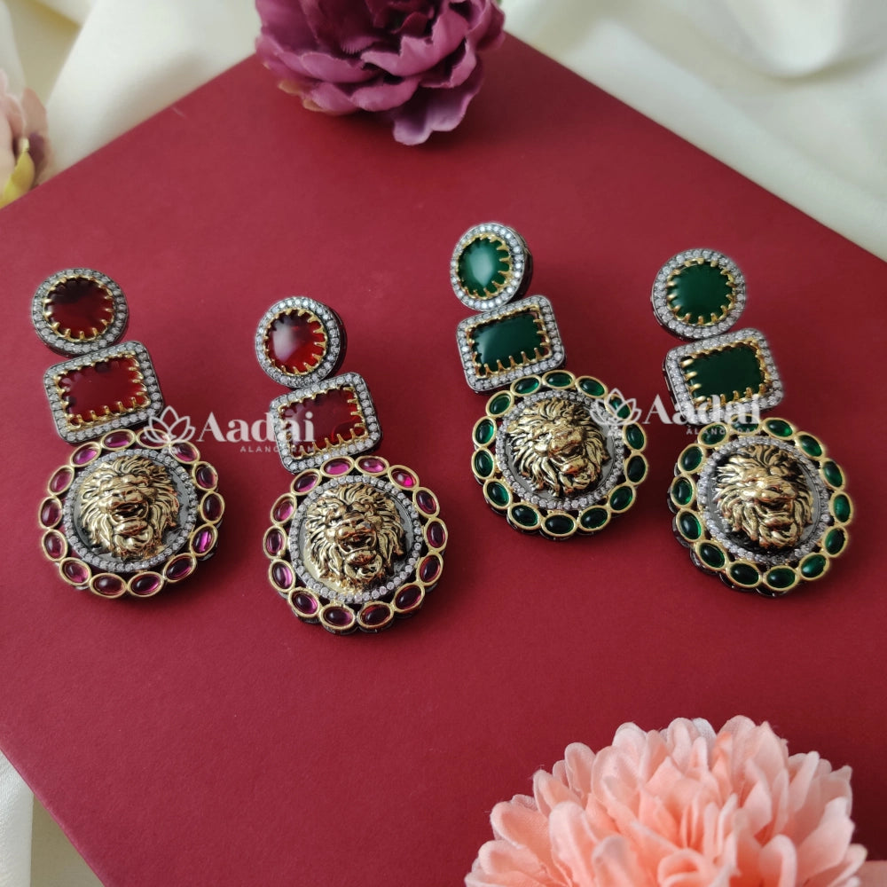 Sabyasachi replica earring - Red