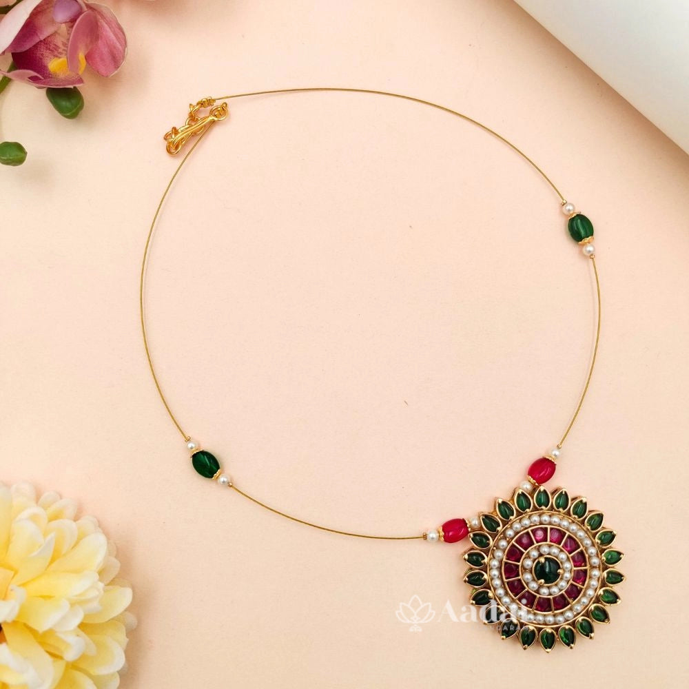 Kemp Floral Invisible Chain - Green