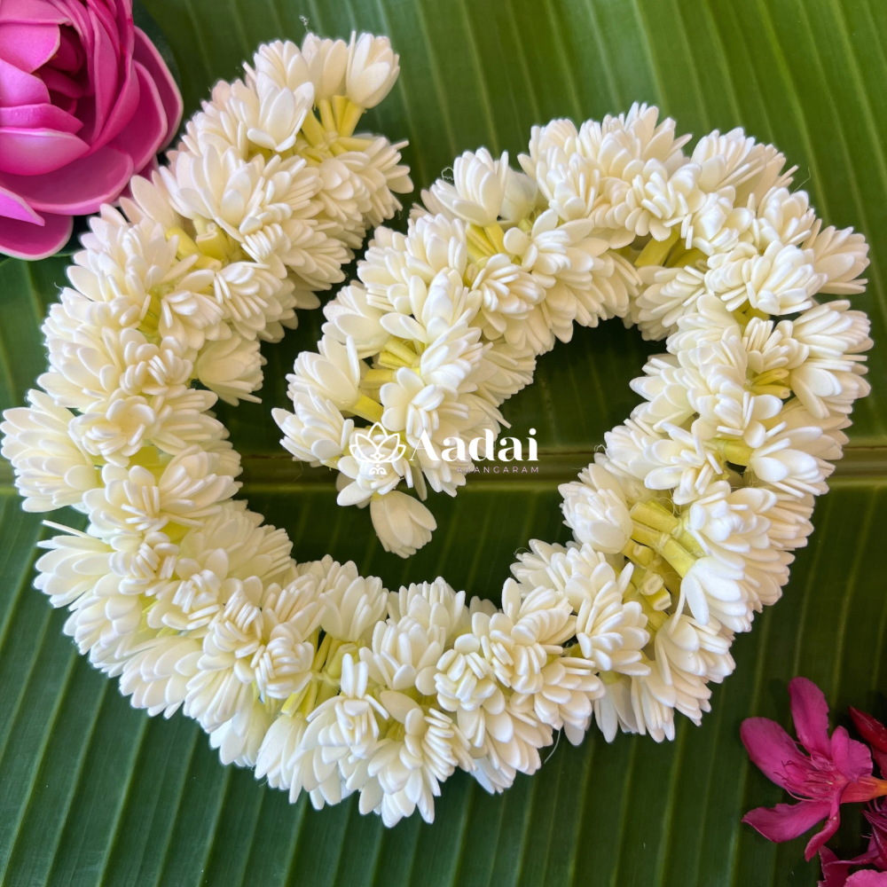 Realistic & Reusable Mullai Poo Double Layer Foam Sheet String