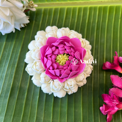 Full Bloomed With Lotus Foam Sheet Plier Clip