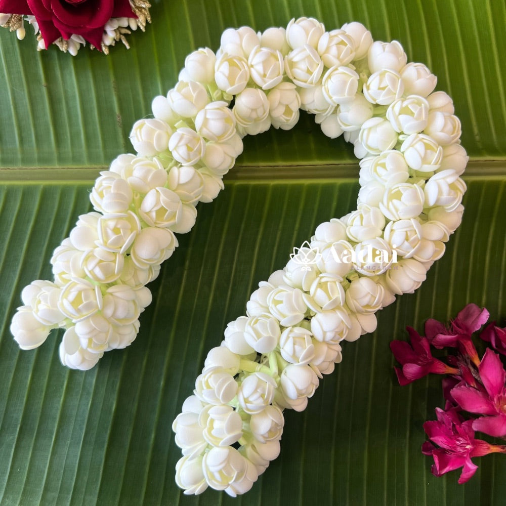 Realistic & Reusable Bloomed Gundu Malli Foam Sheet String