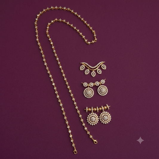 Lakshmi Pranathi Inspired Diamond Replica Thali