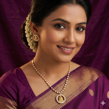 Perspicuous Sparkling Laxmi Necklace