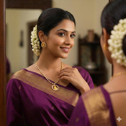 Perspicuous Sparkling Laxmi Necklace