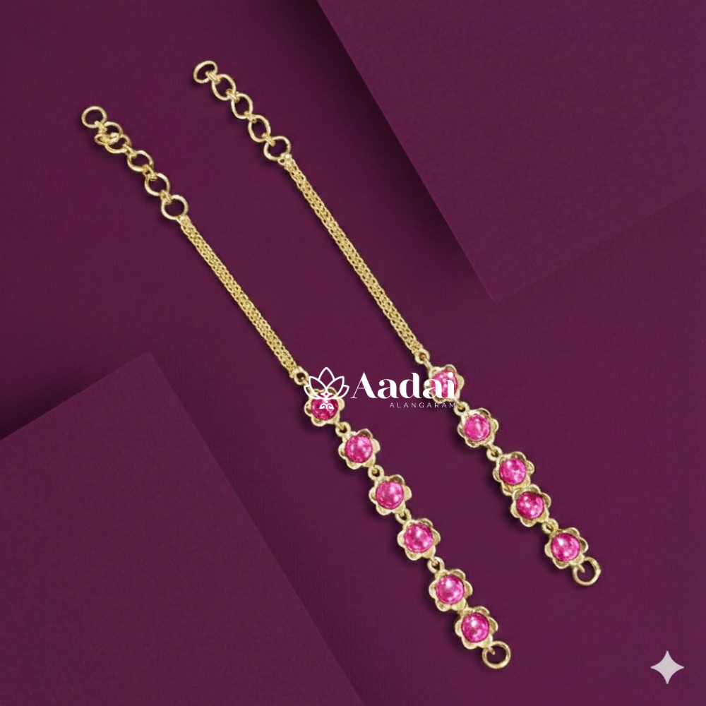 Sparkling Vintage Ear Chain / Suthu Mattal