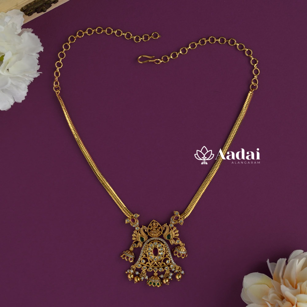 Intricate Filigree Lakshmi Necklace