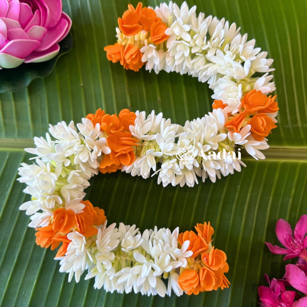 Realistic & Reusable Mullai Poo With Kanagamaram Foam Sheet String