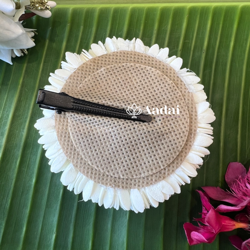 Mullai Poo With Lotus Foam Sheet Plier Clip