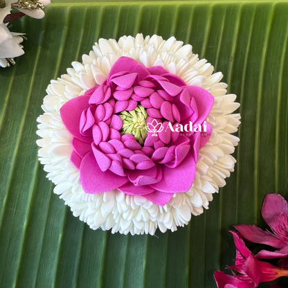 Mullai Poo With Lotus Foam Sheet Plier Clip