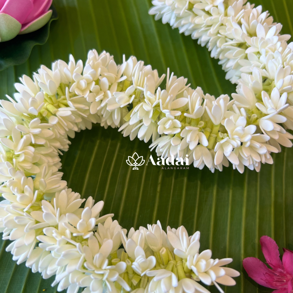 Realistic & Reusable Mullai Poo Single Layer Foam Sheet String