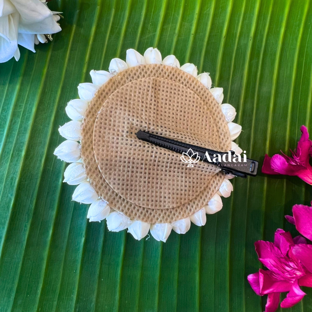 Jasmine Small Buds With Lotus Foam Sheet Plier Clip