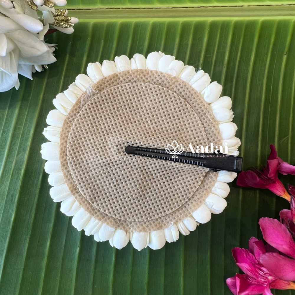 Semi Bloomed 3 Layer With Lotus Foam Sheet Plier Clip