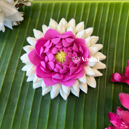 Jasmine Large Buds With Lotus Foam Sheet Plier Clip