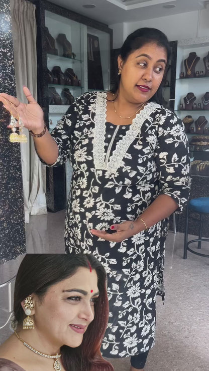 Kushboo Inspired Earcuff Jhumka