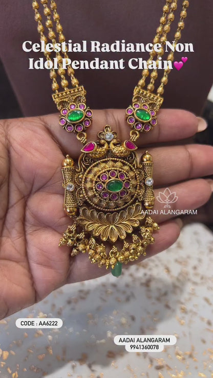 Celestial Radiance Non Idol Pendant Chain