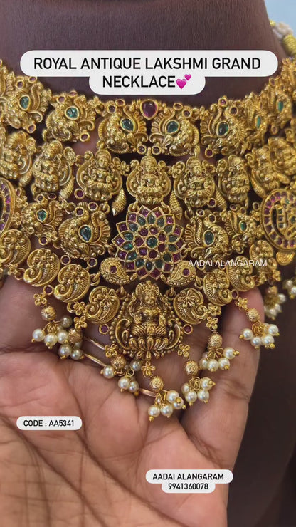 Royal Antique Lakshmi Grand Necklace