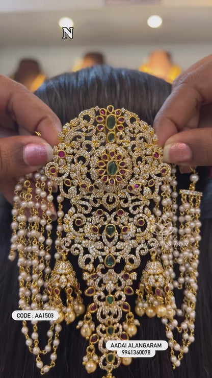 Nagas Lakshmi Big Pendant Hair Clip